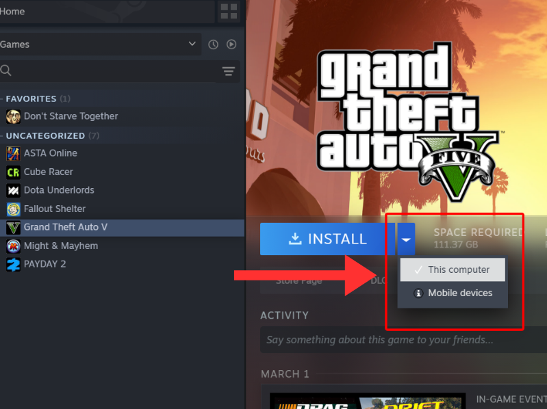 Steam Settings